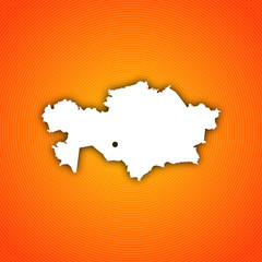 Map of Kazakhstan