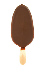 ice cream with chocolate on a stick