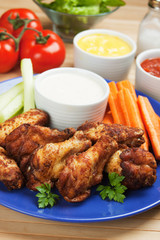 Grilled chicken wings
