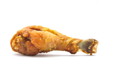 fried chicken isolated on white background