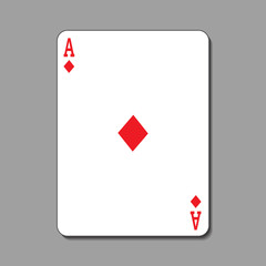 Ace of Diamonds Playing Card