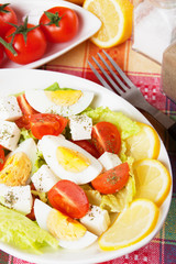 Egg and cheese salad