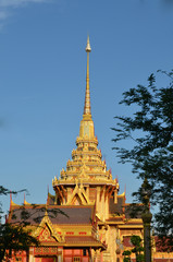 Thai royal funeral and Temple in bangkok thailand