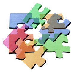 Fototapeta premium Jigsaw Puzzle Pieces