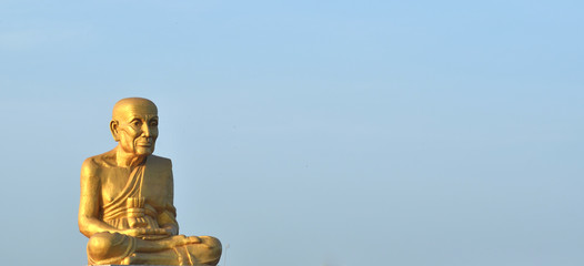 Big Golden Buddha with sky, thailand