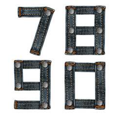 letter of jeans alphabet