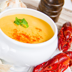 Hummercremesuppe