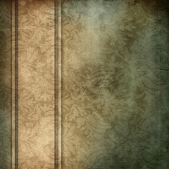 Obraz premium elegant blue and brown background with beige ribbon design layou