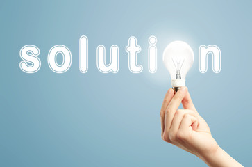 light bulb, concept solution © peshkova