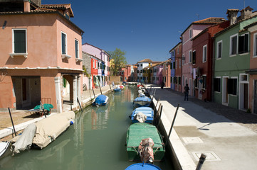 Fototapeta na wymiar Wyspa Burano, Wenecja, Włochy