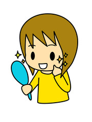 肌がきれいな女性