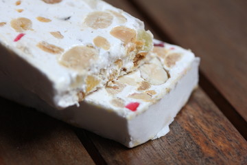white nougat