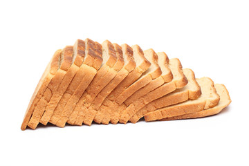 Loaf of Bread on white background