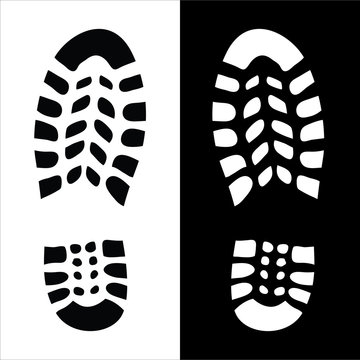 Shoe print illustration