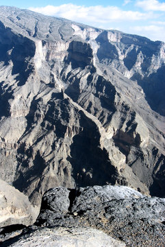 Mountain of Jebel Shams in Oman