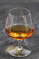brandy glass over ardesia