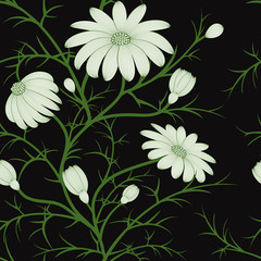 Vector floral seamless pattern