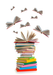 Flying books