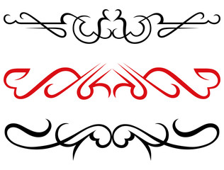 vector set: calligraphic design elements and page decoration