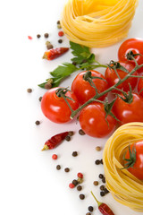 Pasta and fresh tomatos