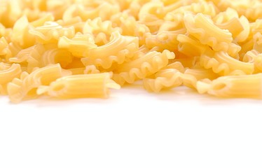 pasta was photographed with a shallow depth of field