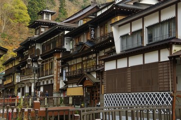 銀山温泉街並み