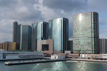 Fototapeta na wymiar modern buildings in Hong Kong
