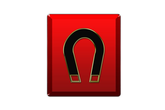 Cartel rojo iman