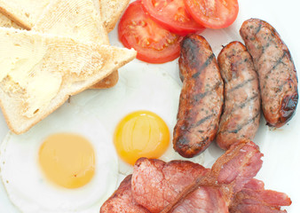 Cooked english breakfast