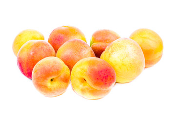 Fruits are ripe apricots