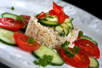 Sommerlicher Reissalat