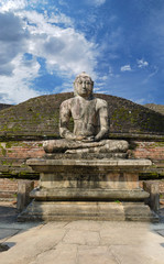Stone Buddha on Vatadage