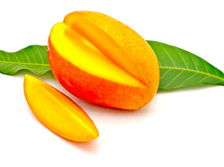 mango on white background