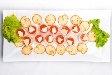 Baked rolls - cherry tomatoes & mozzarella 4