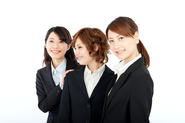 Beautiful young business woman. Portrait of asian.