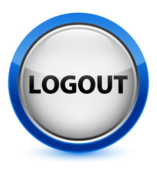 Logout blue button