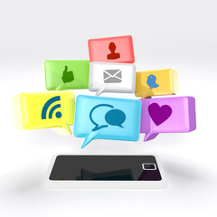 Obraz premium Social Media and the Smartphone