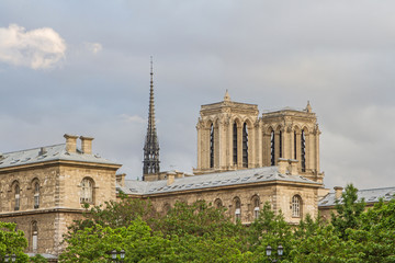 Fototapeta na wymiar Paris-Notre Dame