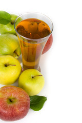 Apple juice and apples