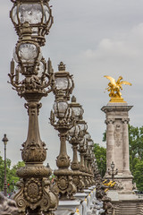 Fototapeta na wymiar Paris -Pont Alexandre III
