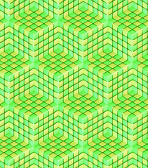 Seamless hexagon cube background texture