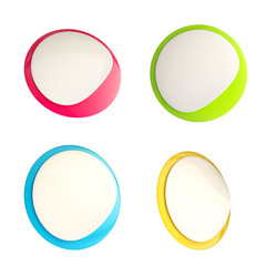 Glossy button sticker icon emblems