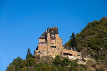 Fototapeta na wymiar Burg Katz - Loreley - Deutschland