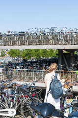Bicycle parking in Amsterdam