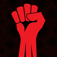 Clenched fist hand