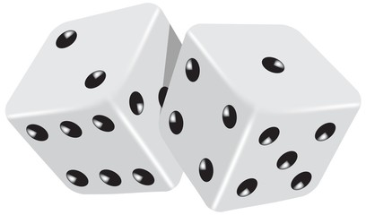 gambling dice vector