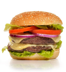 Hamburguesa con queso.