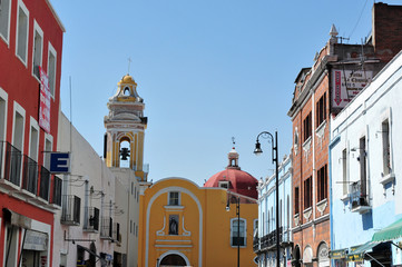 Fototapeta na wymiar Puebla Miasto Cityscape