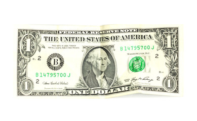 Dollar isolated on white
