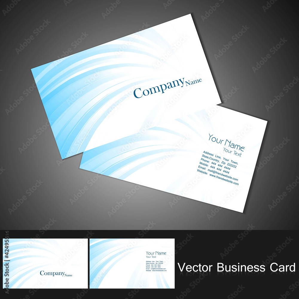 Canvas Prints abstract colorful business card set vector